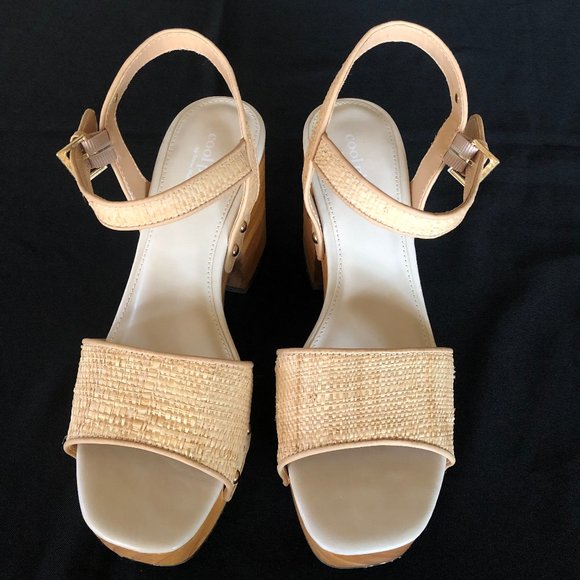NWOB Steve Madden Cool Planet Rubyy Wooden Platform Sandals Sz 8-1/2 - Picture 5 of 16